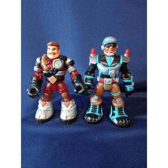 2001/2004 Fireman and Cop Rescue Hero Toy Bundle of‎ 2 - Picture 1 of 3